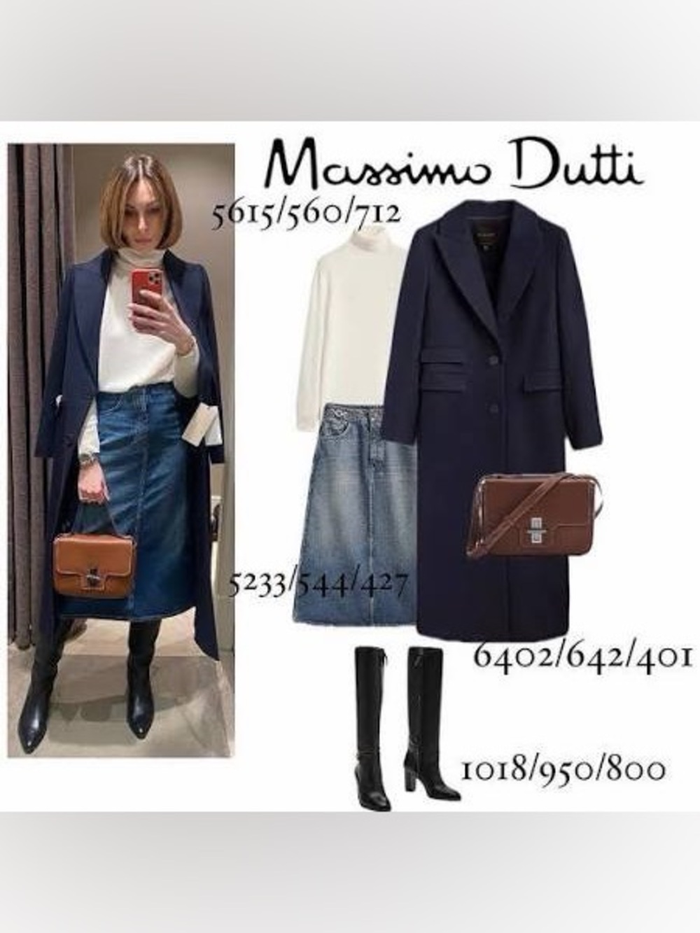 Massimo Dutti Navy Wool Coat size 38 (8 US) - Like new